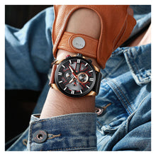 Cargar imagen en el visor de la galería, RELOJ CLÁSICO PARA HOMBRE CURREN  8346BNBK - MARRÓN
