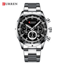 Cargar imagen en el visor de la galería, RELOJ  PARA HOMBRE CURREN  8355SLBK - PLATEADO
