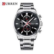 Cargar imagen en el visor de la galería, RELOJ  PARA HOMBRE CURREN  8368SLBK - PLATEADO
