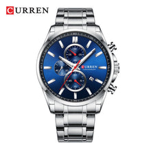 Cargar imagen en el visor de la galería, RELOJ  PARA HOMBRE CURREN  8368SLBL - PLATEADO
