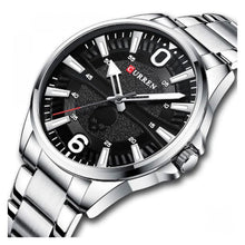 Cargar imagen en el visor de la galería, RELOJ  PARA HOMBRE CURREN  8389SLBK - PLATEADO
