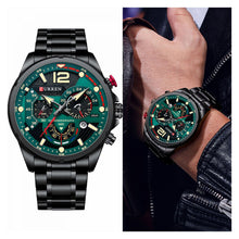 Cargar imagen en el visor de la galería, RELOJ  PARA HOMBRE CURREN  8395BKGR - NEGRO
