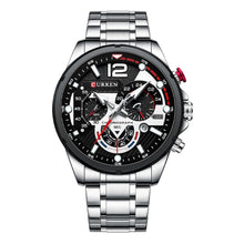 Cargar imagen en el visor de la galería, RELOJ  PARA HOMBRE CURREN  8395SL - PLATEADO
