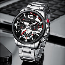 Cargar imagen en el visor de la galería, RELOJ  PARA HOMBRE CURREN  8395SL - PLATEADO
