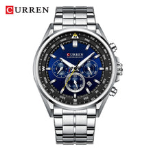 Cargar imagen en el visor de la galería, RELOJ  PARA HOMBRE CURREN  8399SLBL - PLATEADO
