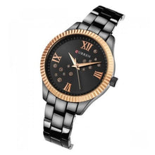 Cargar imagen en el visor de la galería, RELOJ  PARA MUJER CURREN  9009BK - NEGRO
