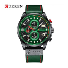 Cargar imagen en el visor de la galería, RELOJ CLÁSICO PARA HOMBRE CURREN 8393 KRED34010707 - VERDE
