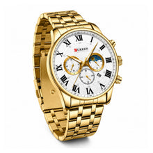 Cargar imagen en el visor de la galería, RELOJ  PARA HOMBRE CURREN BUSINESS KRED721802 - DORADO
