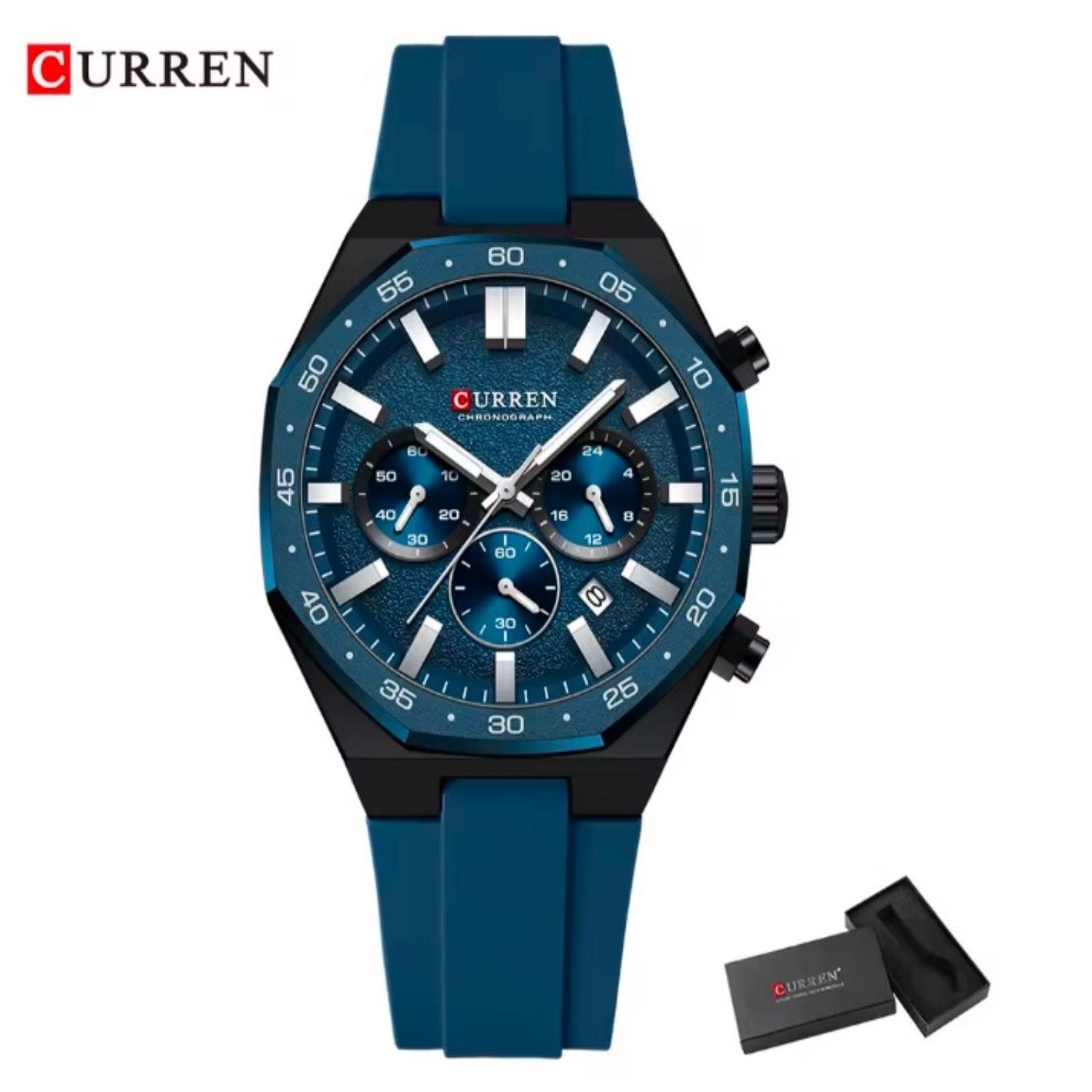 RELOJ DEPORTIVO PARA HOMBRE CURREN 8489 KREE4406 - AZUL – Kronotime