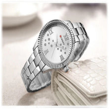 Cargar imagen en el visor de la galería, RELOJ  PARA MUJER CURREN 9009 KREB6419 - PLATEADO

