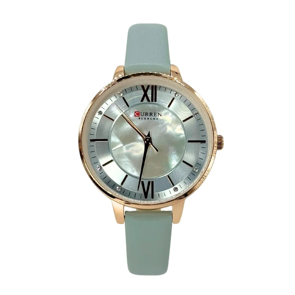 RELOJ CLÁSICO PARA MUJER CURREN 9080 KRED251020 - CELESTE
