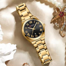 Cargar imagen en el visor de la galería, RELOJ  PARA MUJER CURREN 9095 KREE1403 - DORADO
