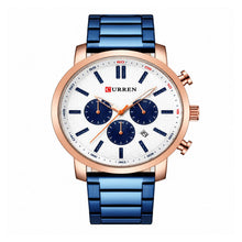 Cargar imagen en el visor de la galería, RELOJ  PARA HOMBRE CURREN LUXURY KREC102003 - AZUL
