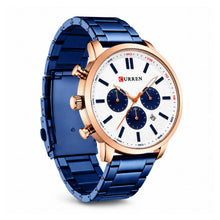 Cargar imagen en el visor de la galería, RELOJ  PARA HOMBRE CURREN LUXURY KREC102003 - AZUL
