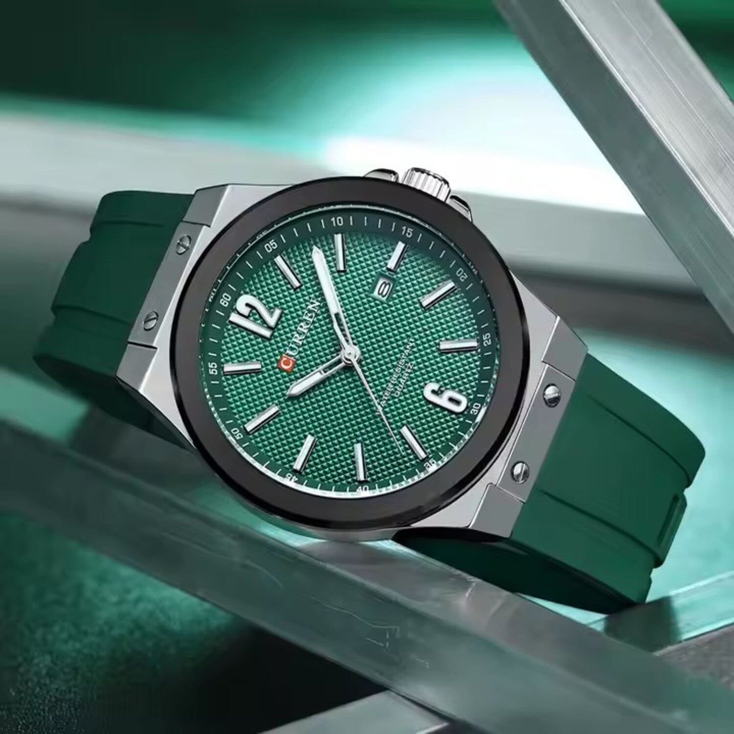 RELOJ DEPORTIVO PARA HOMBRE CURREN 8467 KREE1904 - VERDE – Kronotime