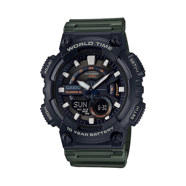 RELOJ DEPORTIVO PARA HOMBRE CASIO  AEQ110W-3AV - NEGRO