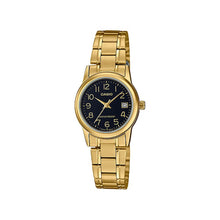 Cargar imagen en el visor de la galería, RELOJ  PARA MUJER CASIO  LTP_V002G_1B - DORADO
