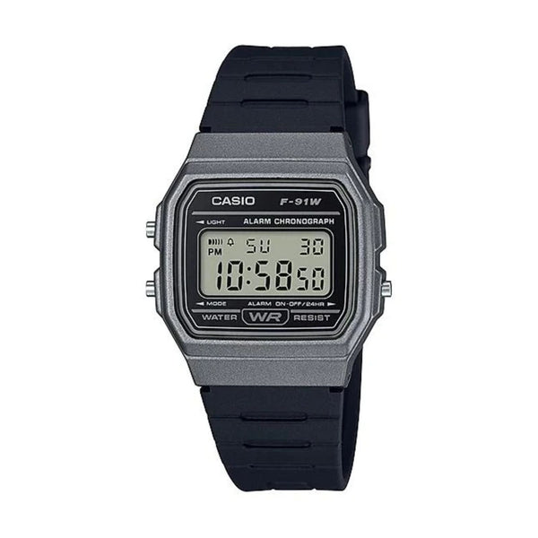 RELOJ DEPORTIVO PARA HOMBRE CASIO  F-91WM-1B - NEGRO