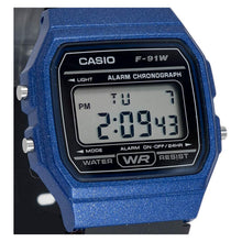 Cargar imagen en el visor de la galería, RELOJ DEPORTIVO PARA HOMBRE CASIO  F-91WM-2A - NEGRO
