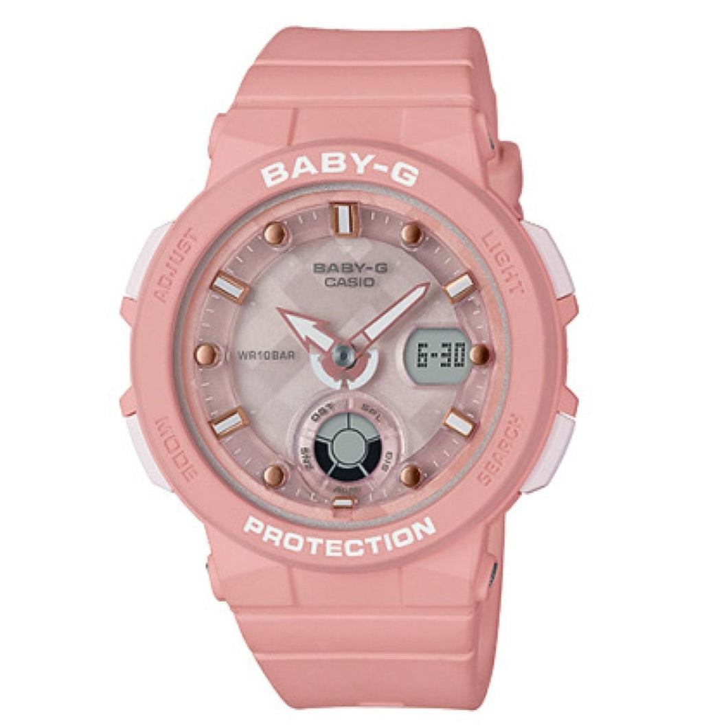 RELOJ DEPORTIVO PARA MUJER G-SHOCK BEACH TRAVELLER BGA250-4ADR - ROSADO