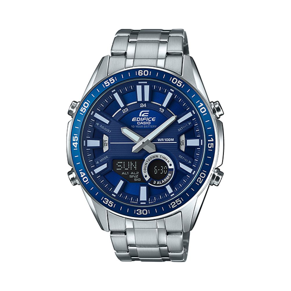 RELOJ  PARA HOMBRE CASIO EDIFICE EFV_C100D_2AV - PLATEADO