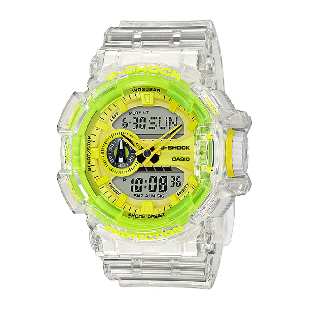 RELOJ DEPORTIVO PARA HOMBRE G-SHOCK  GA-400SK-1A9DR - TRANSPARENTE