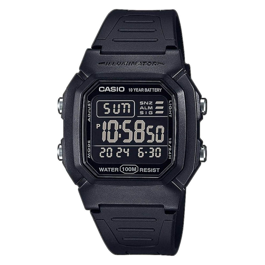 RELOJ DEPORTIVO PARA UNISEXO CASIO MONTRE W-800H-1BV - NEGRO