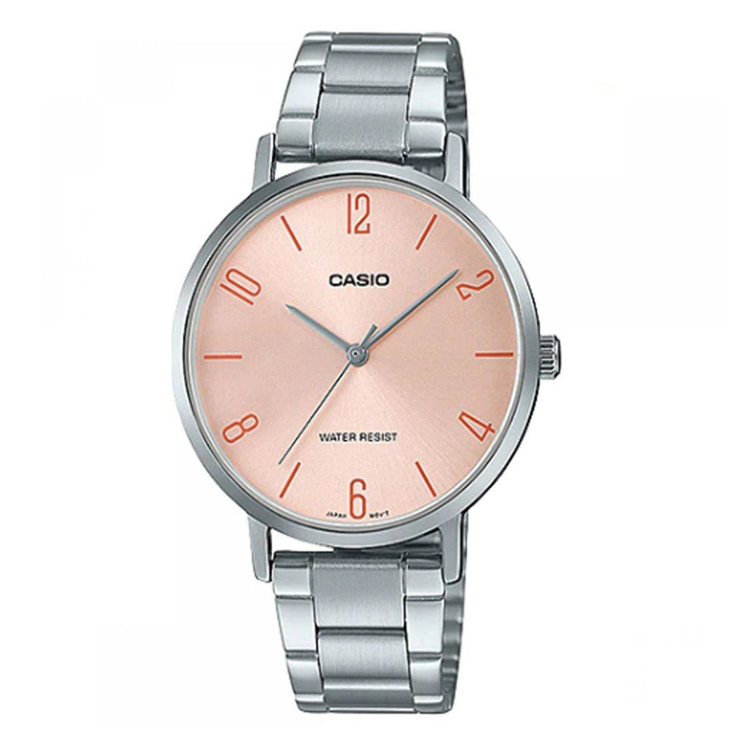 RELOJ  PARA MUJER CASIO  LTPVT01D-4B2UDF - PLATEADO