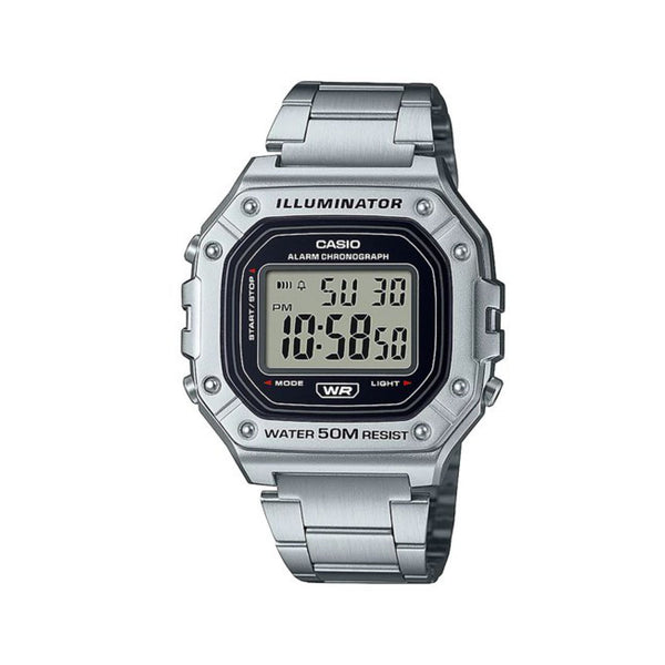 RELOJ  PARA HOMBRE CASIO  W218HD-1AVDF - PLATEADO