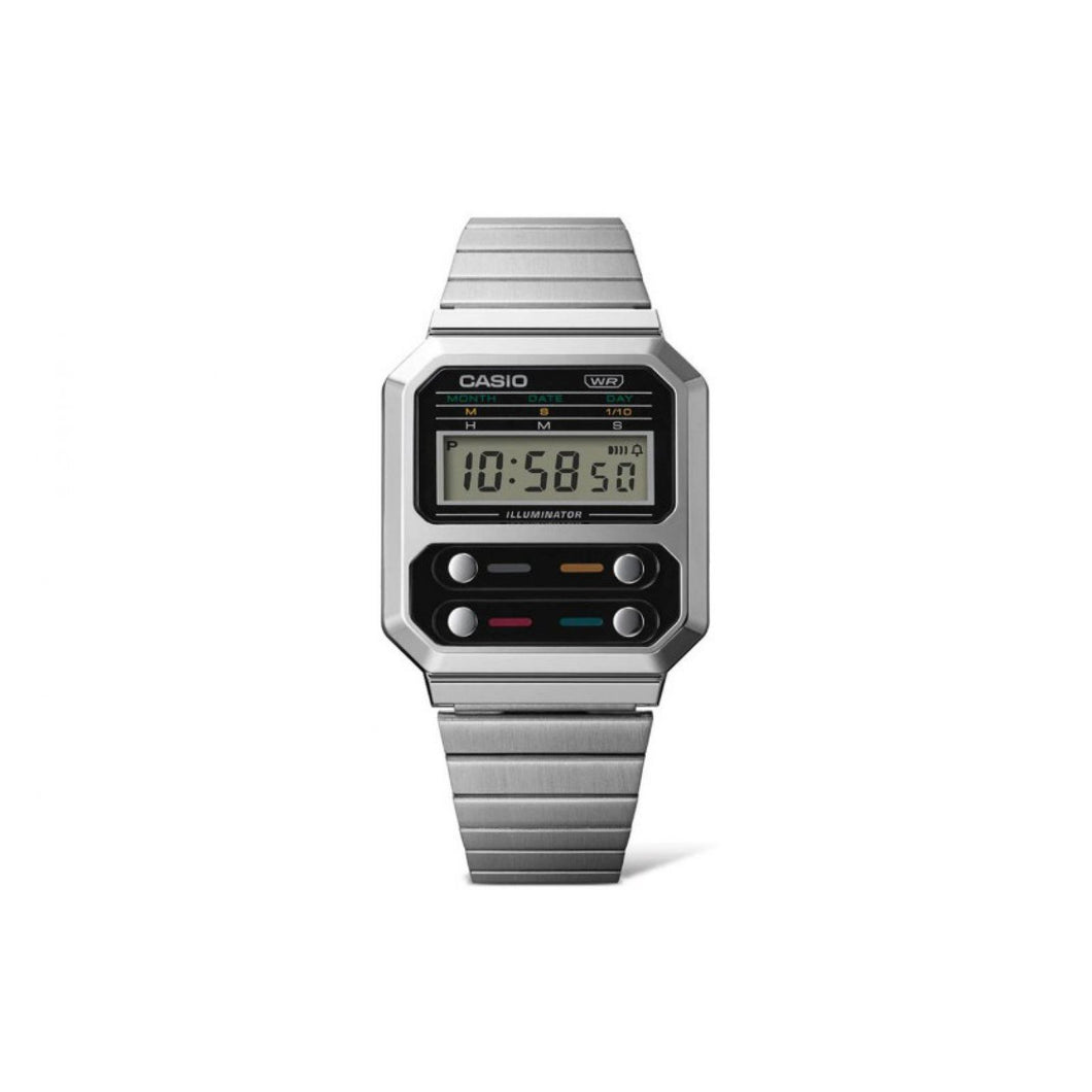 RELOJ  PARA HOMBRE CASIO  A100WE1ADF - PLATEADO