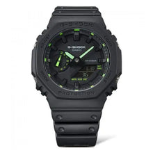 Cargar imagen en el visor de la galería, RELOJ DEPORTIVO PARA HOMBRE G-SHOCK ACENTO DE NEON GA-2100-1A3DR - NEGRO
