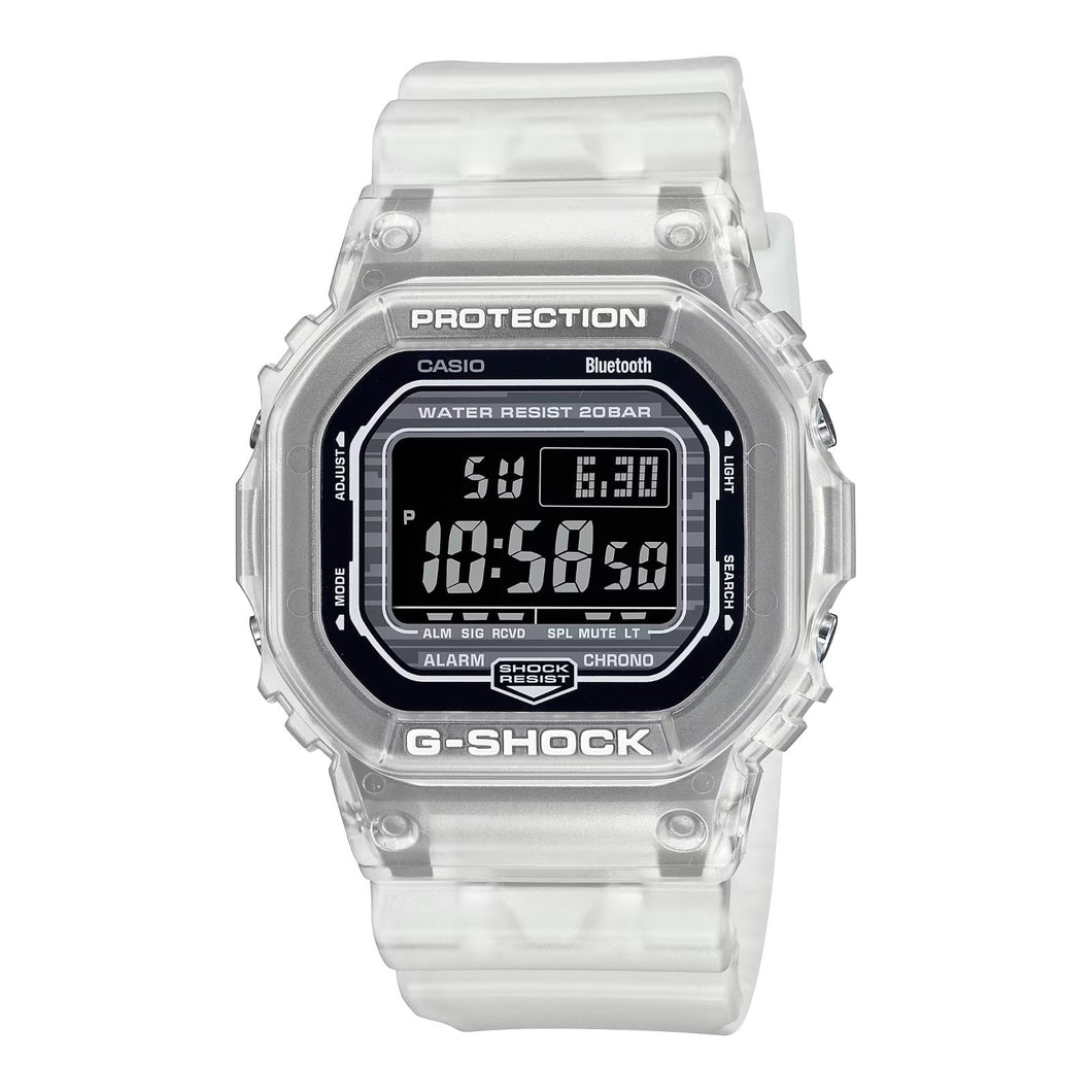 RELOJ DEPORTIVO PARA HOMBRE CASIO G-SHOCK DWB5600G-7DR - TRANSPARENTE