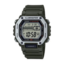 Cargar imagen en el visor de la galería, RELOJ DEPORTIVO PARA HOMBRE CASIO VINTAGE MWD-110H-3AVDF - VERDE
