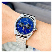 Cargar imagen en el visor de la galería, RELOJ  PARA HOMBRE CASIO ENTICER MTPM300D-2AVDF - PLATEADO
