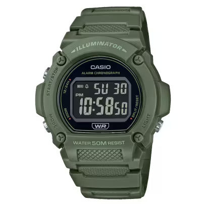 RELOJ  PARA HOMBRE CASÍO ILLUMINATOR W219HC-3BVDF - VERDE