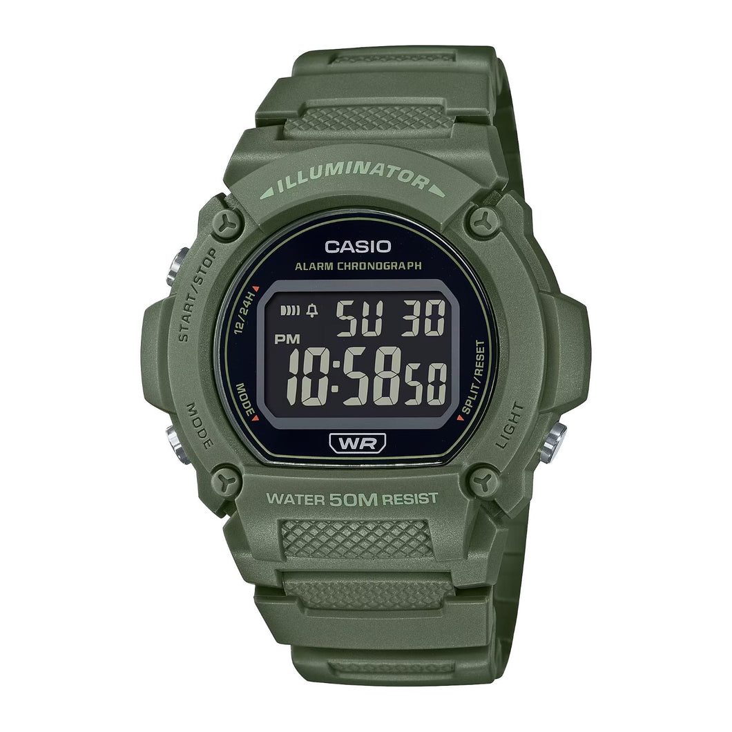 RELOJ  PARA HOMBRE CASÍO ILLUMINATOR W219HC-3BVDF - VERDE