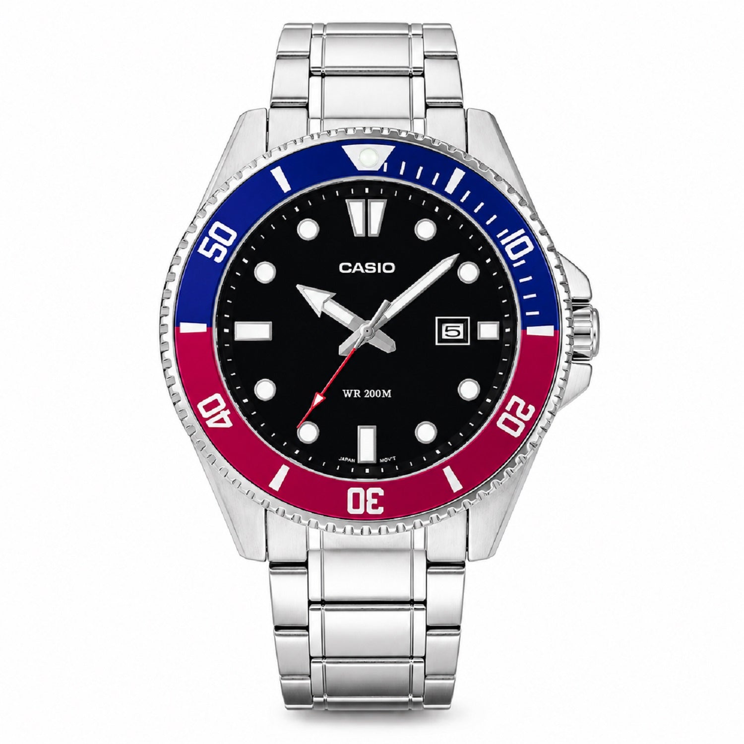 RELOJ  PARA HOMBRE CASIO DURO MARLIN MDV-107D-1A3VDF - PLATEADO