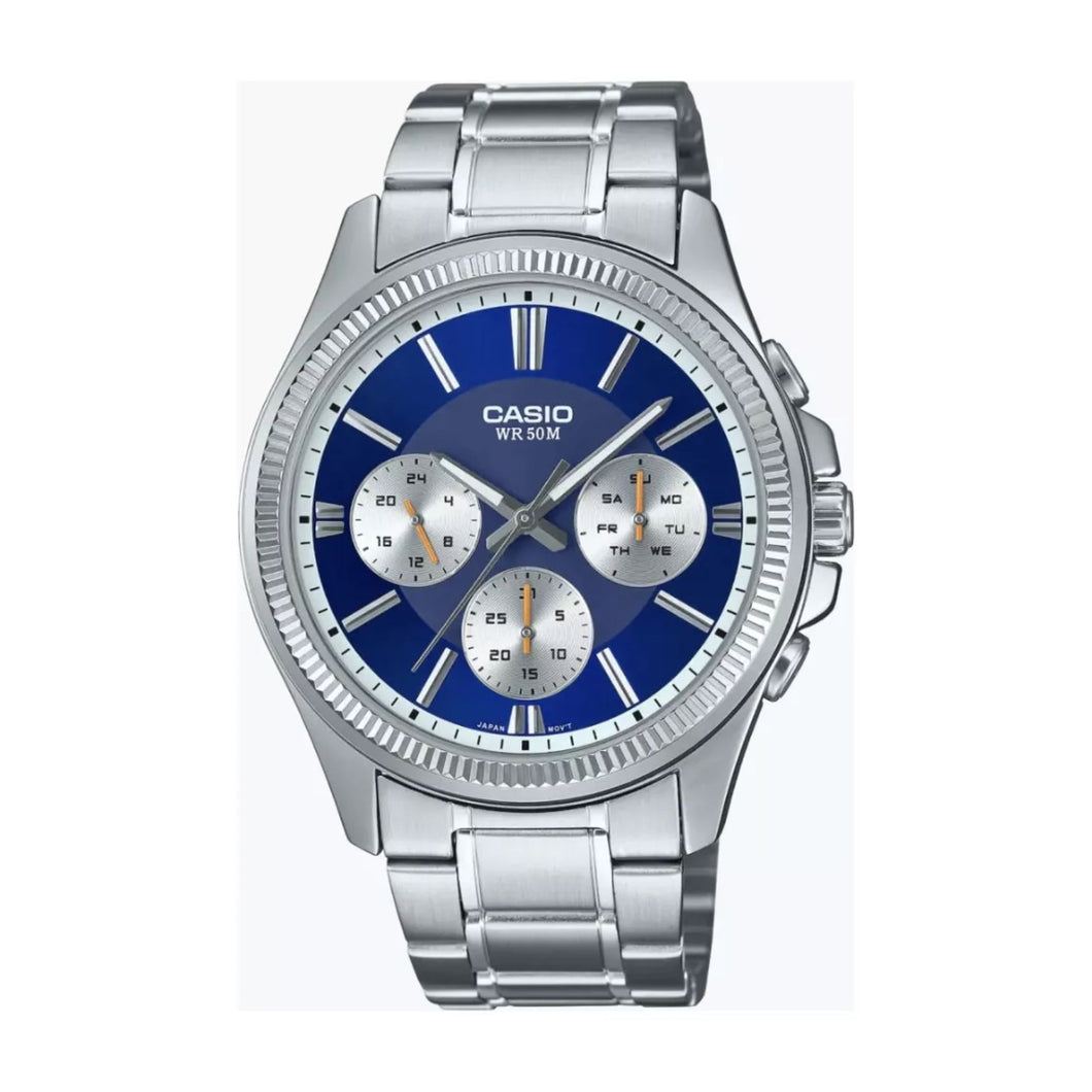 RELOJ  PARA HOMBRE CASIO MTP-1375D-2A1V MTP-1375D-2A1V - PLATEADO