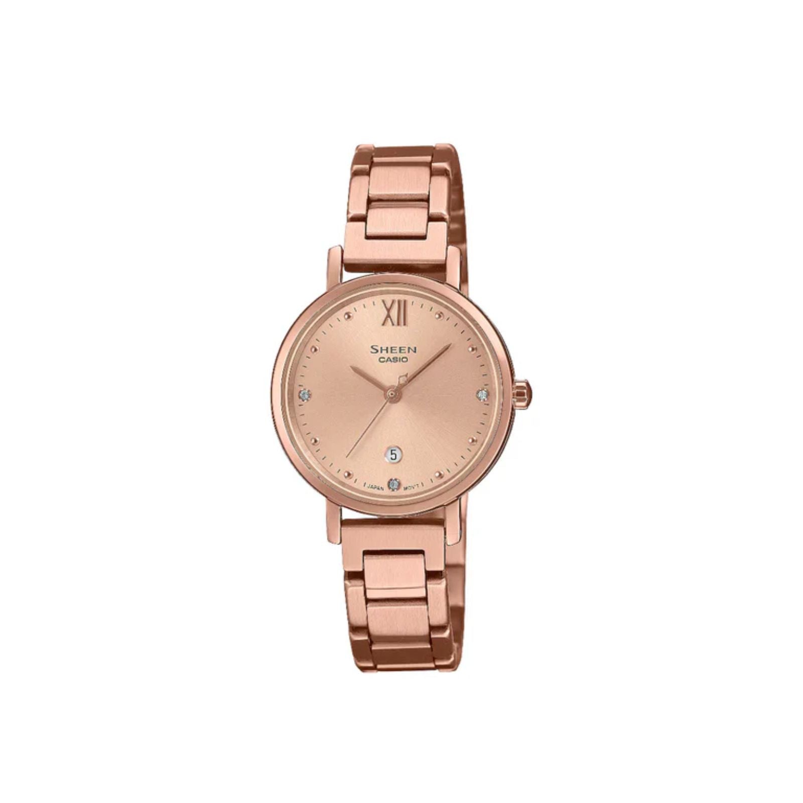 RELOJ PARA MUJER CASIO SHEEN SHE-4540PG-4AUDF ORO ROSA – Kronotime