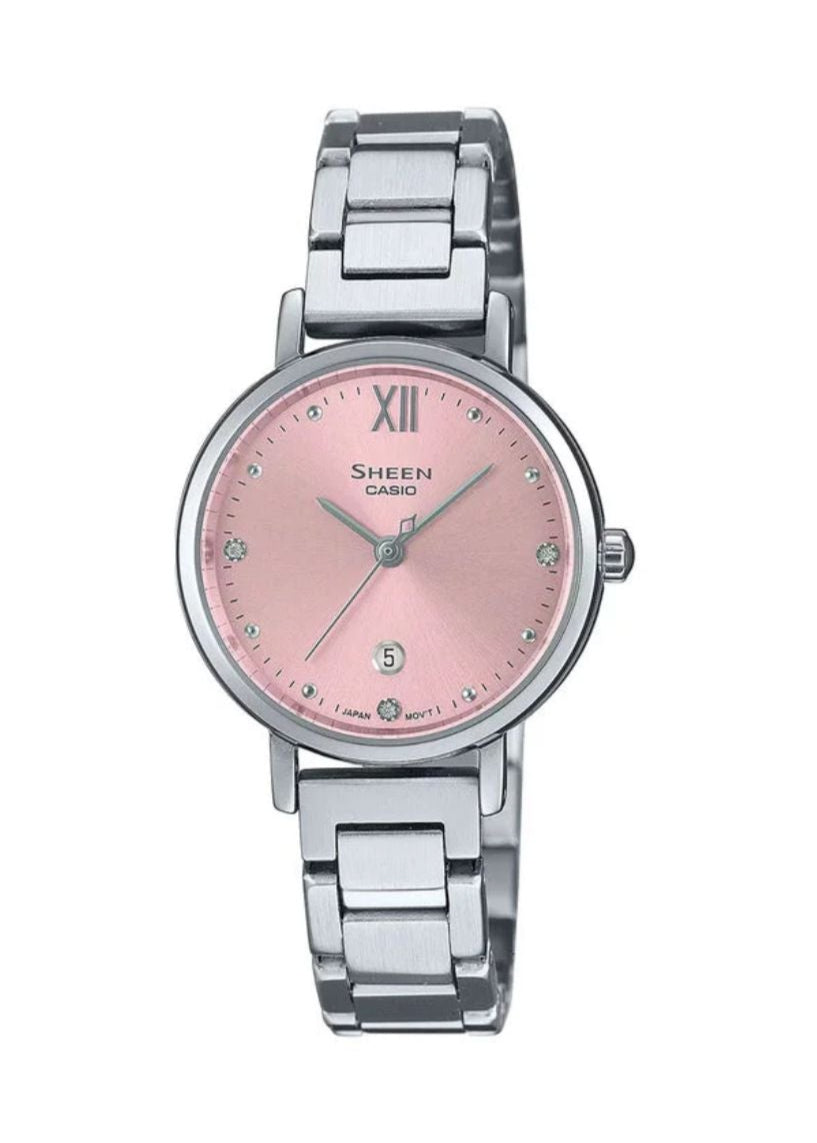RELOJ  PARA MUJER CASIO SHEEN SHE-4540D-4AUDF - PLATEADO