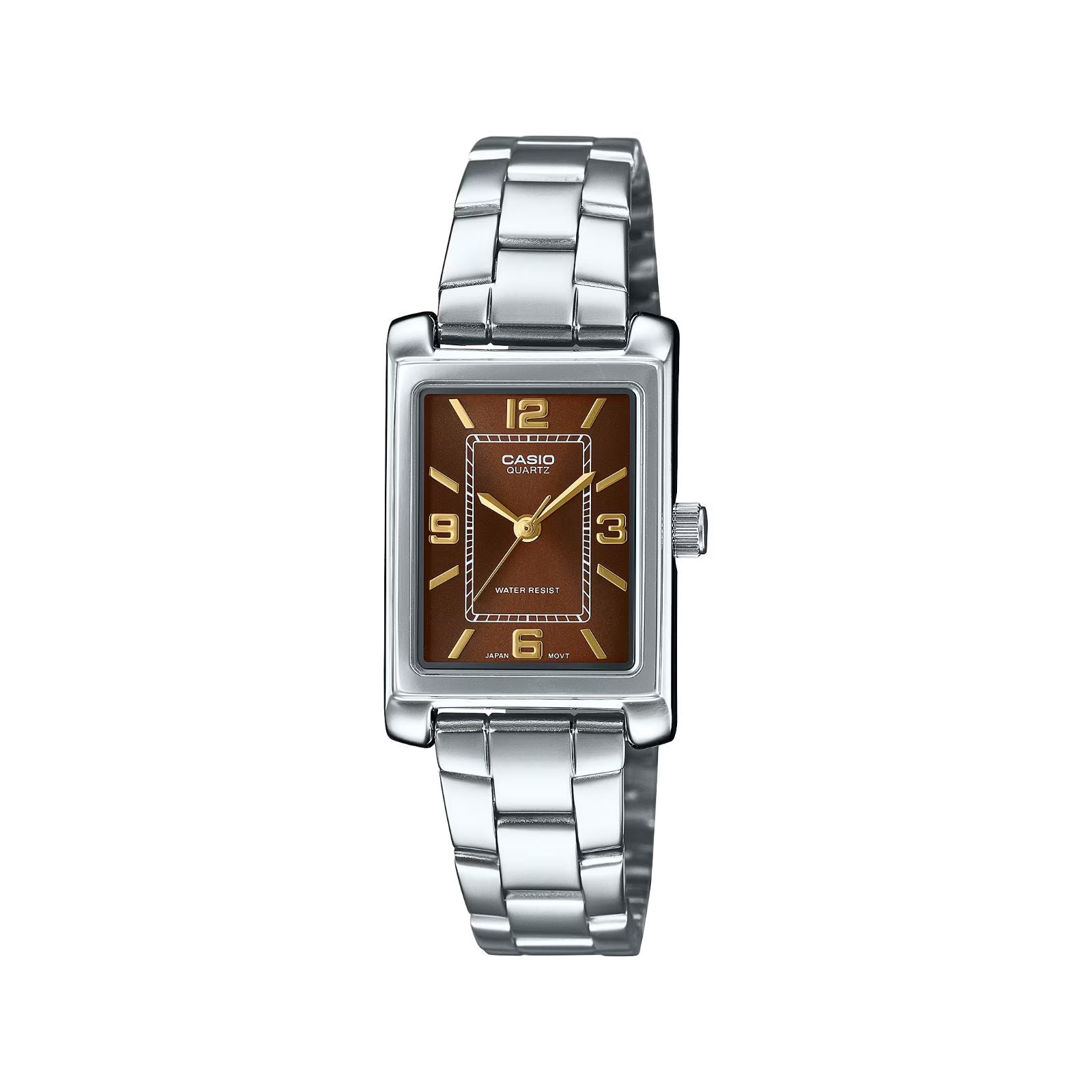RELOJ  PARA MUJER CASIO CORE LADIES LTP-1234DD-5ADF - PLATEADO