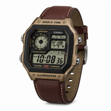 Cargar imagen en el visor de la galería, RELOJ CLÁSICO PARA HOMBRE CASIO TIMELESS MENS AE-1200WHL-5AVDF - CAFÉ
