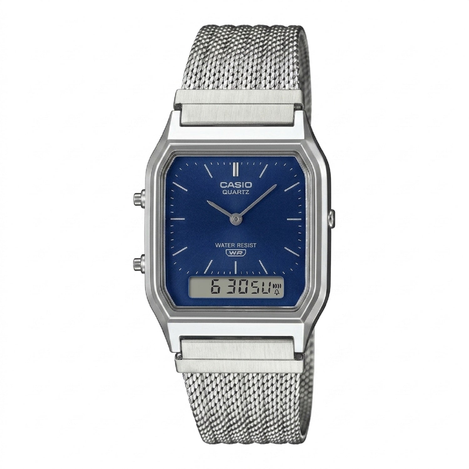 RELOJ  PARA HOMBRE CASIO VINTAGE AQ-230EGG-3ADF - PLATEADO