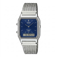RELOJ  PARA HOMBRE CASIO VINTAGE AQ-230EGG-3ADF - PLATEADO
