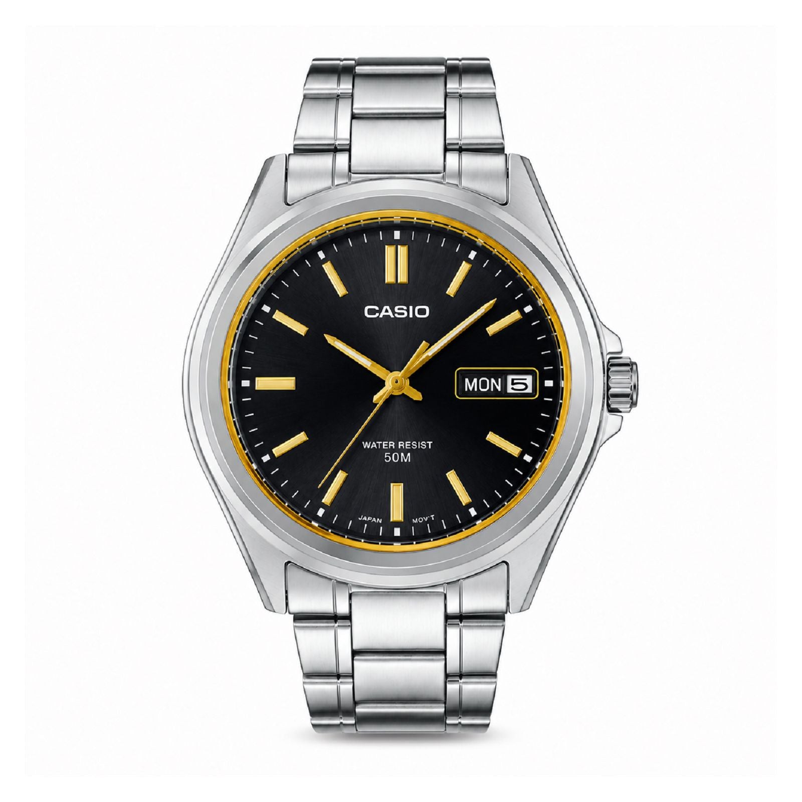 RELOJ  PARA HOMBRE CASIO TIMELESS MENS MTP-B180D-1A2VDF - PLATEADO