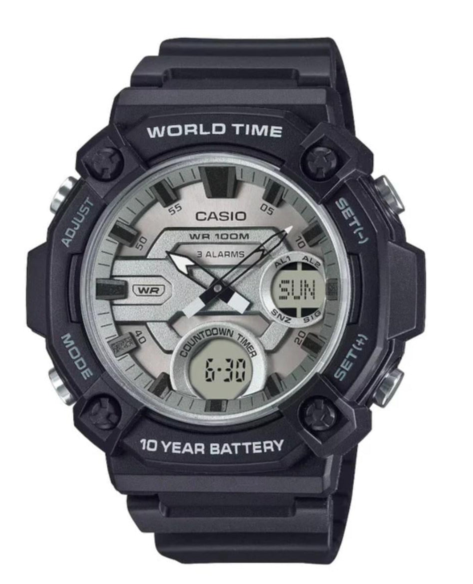 RELOJ DEPORTIVO PARA HOMBRE CASIO TIMELESS AEQ-120W-7AVDF - NEGRO