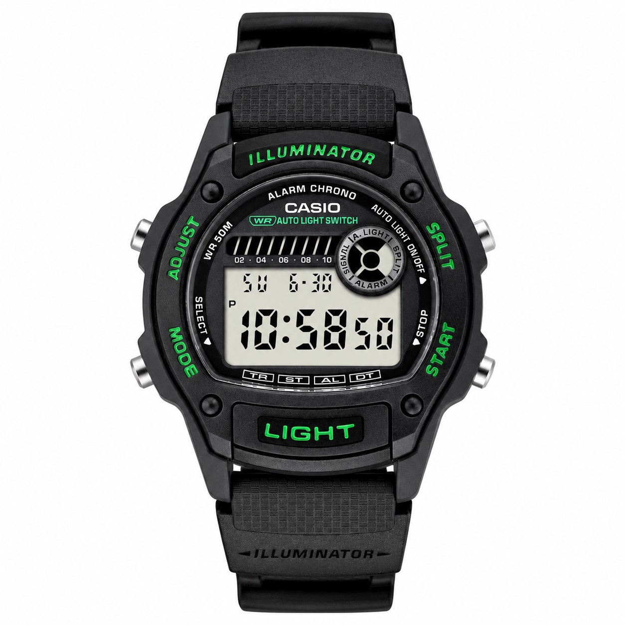 RELOJ DEPORTIVO PARA HOMBRE CASIO ESTANDAR W-220H-1A3VDF - NEGRO