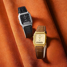 Cargar imagen en el visor de la galería, RELOJ CLÁSICO PARA HOMBRE CASIO EDGY AQ-230EGL-9ADF - CAFÉ
