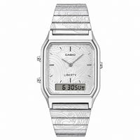 RELOJ  PARA UNISEXO CASIO EDGY AQ-230ELT-7ADR - PLATEADO