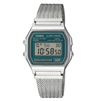 RELOJ  PARA UNISEXO CASIO A158WEM A158WEM-3DF - PLATEADO